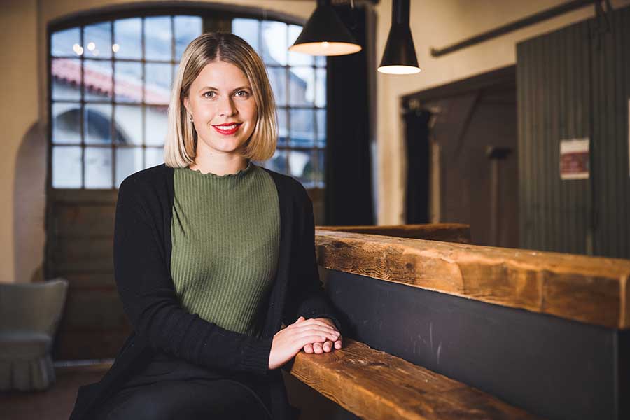 Christin Frisch, Ansprechpartnerin bei der STADTBAU GMBH BAMBERG für die Rostscheune